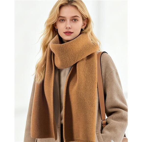 Accessories - Women's Long Knit Scarf Winter Chunky Scarfs Warm Big Wrap Thick Winter Fashion